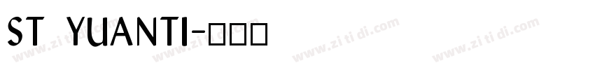 st yuanti字体转换